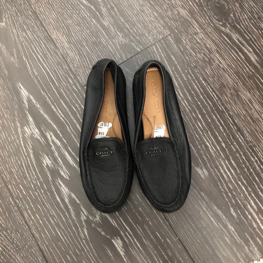 Coach black flats